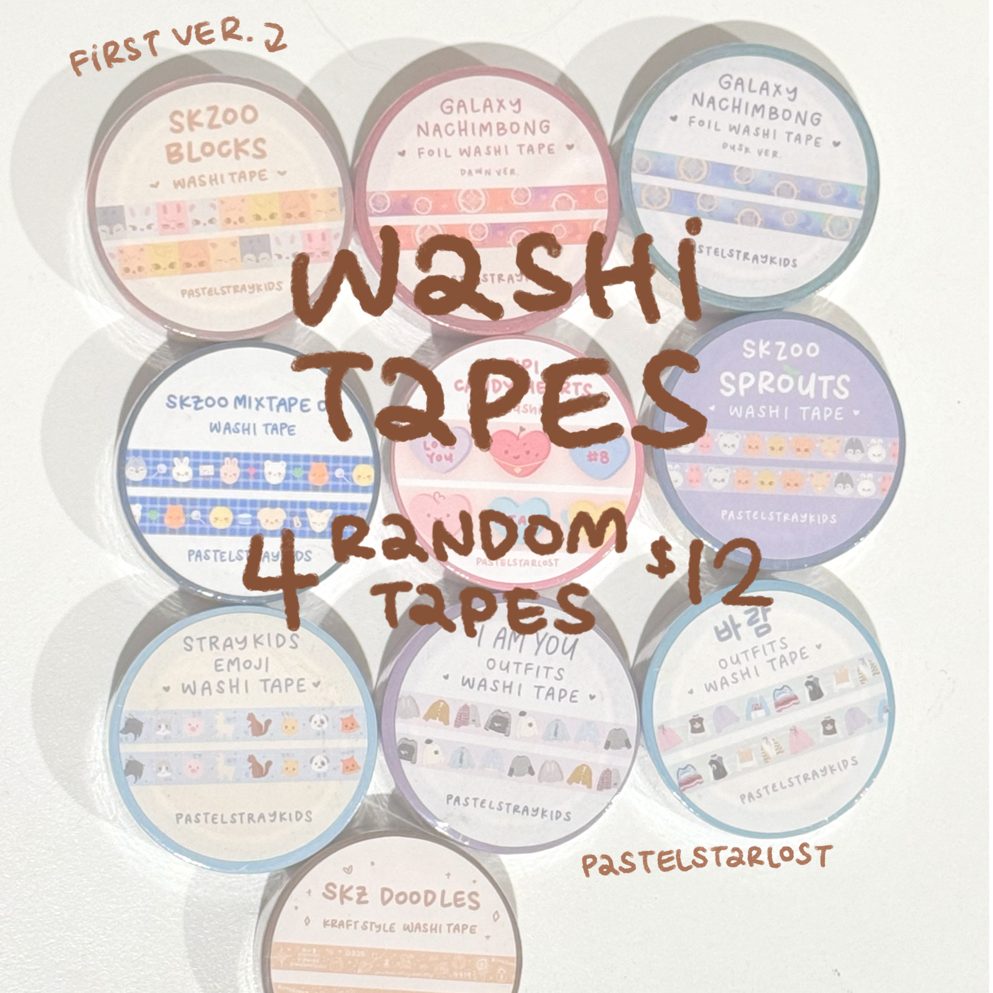 SKZ Washi Tape Grab Bag