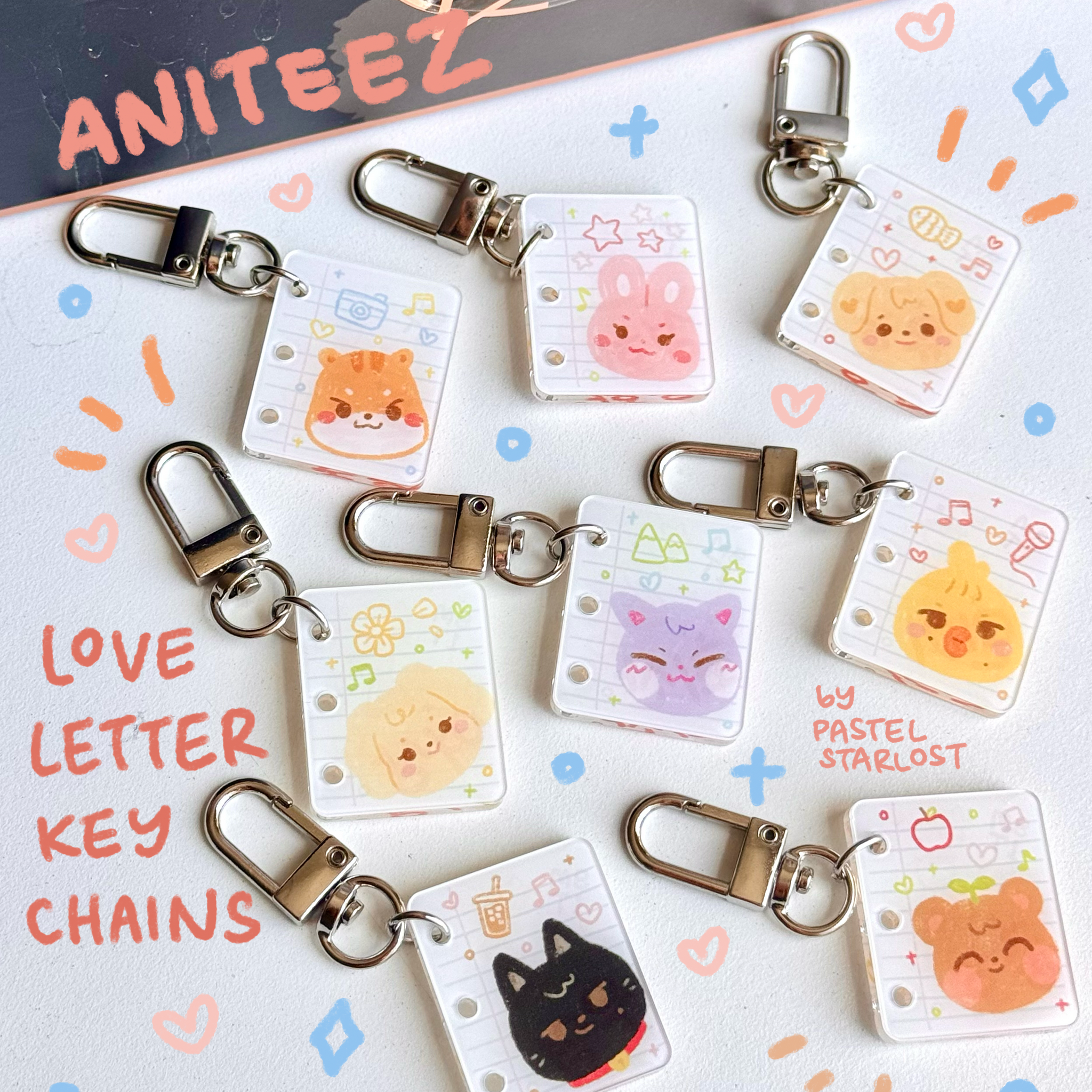 Ateez Love Letter Keychain Mystery Bag