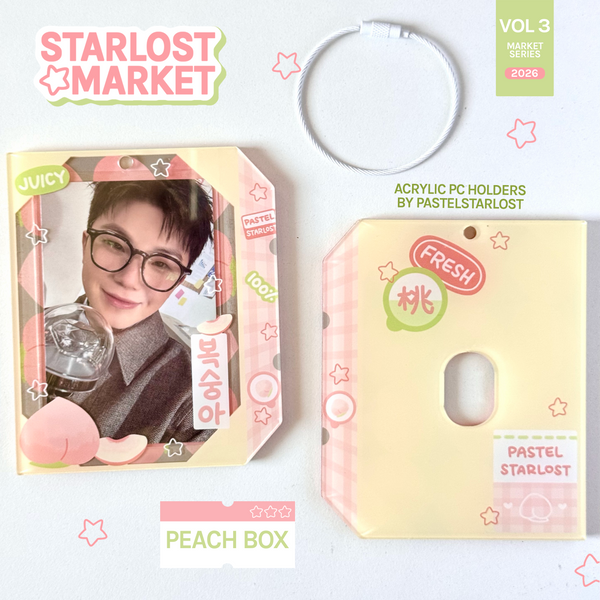 Peach Box Acrylic Photocard Holder