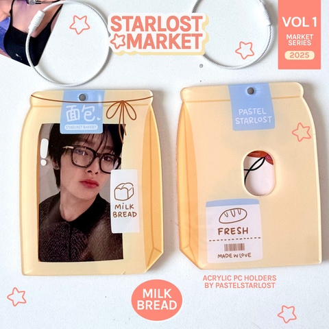 Milk Bread Acrylic Photocard Holder