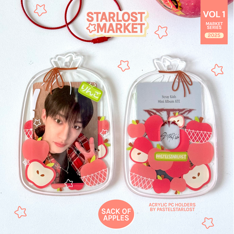 Sack of Apples Acrylic Photocard Holder