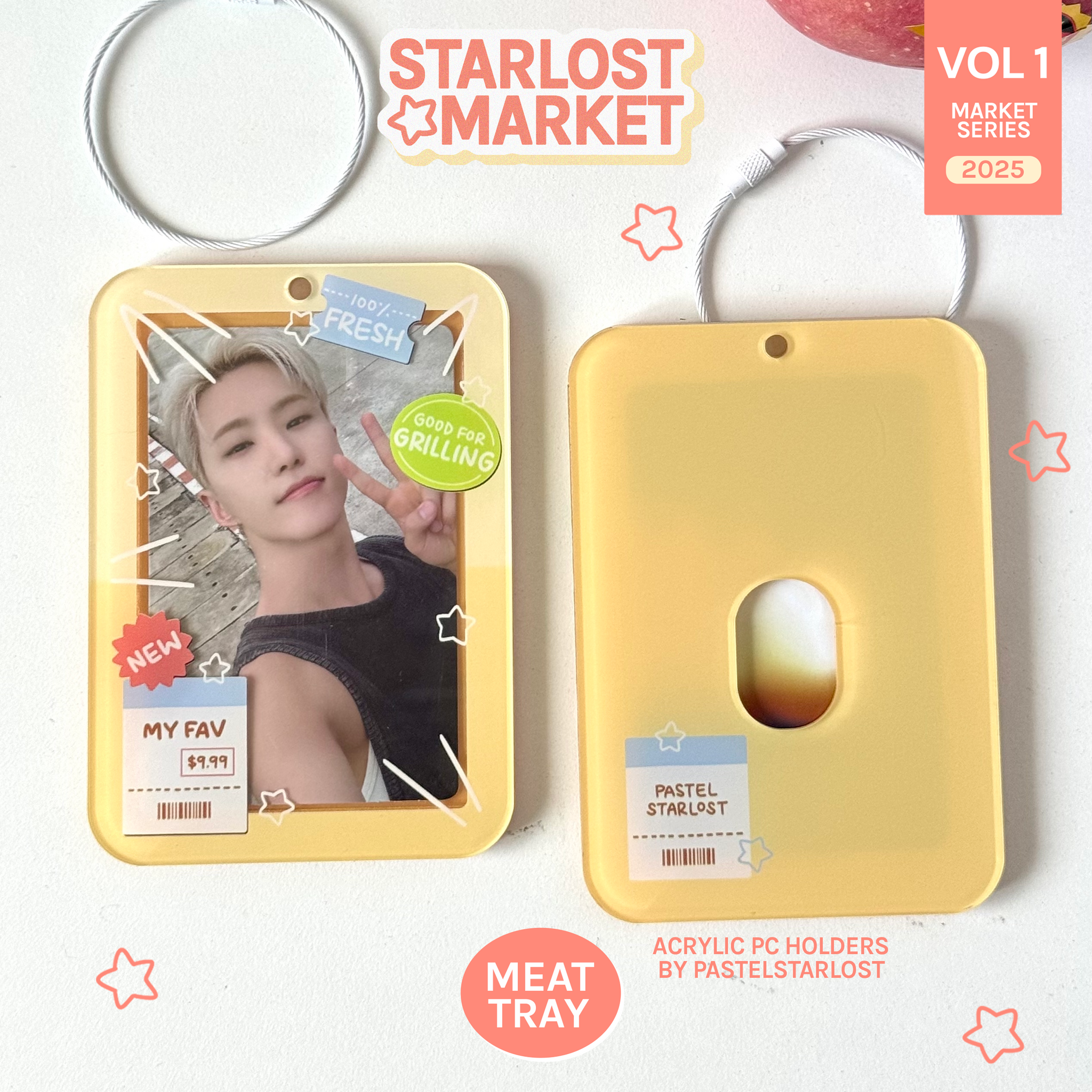 Meat Tray Acrylic Photocard Holder