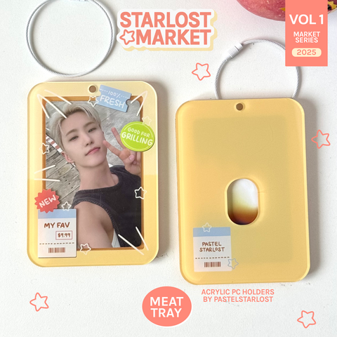 Meat Tray Acrylic Photocard Holder