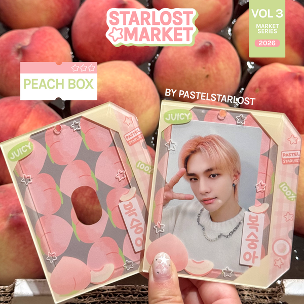 Peach Box Acrylic Photocard Holder