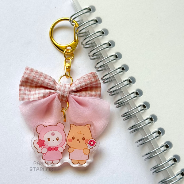 SKZ Angel Bow Keychain