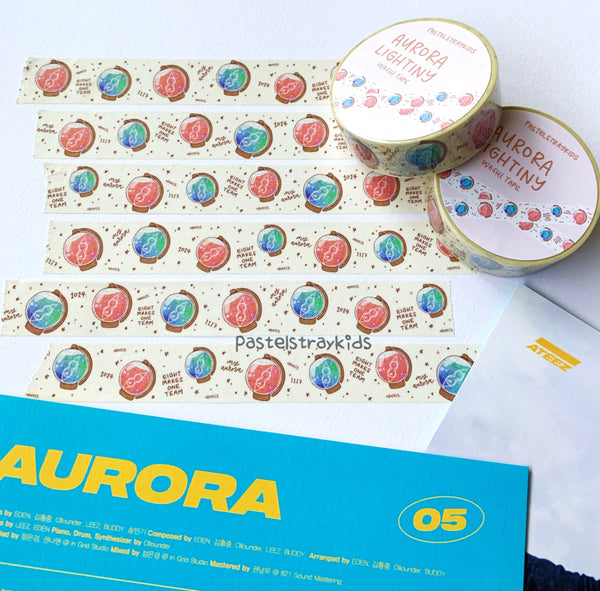 ATEEZ Aurora Lightiny Washi Tape
